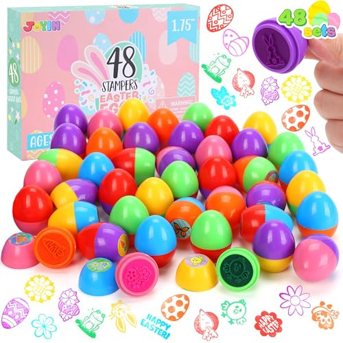 JOYIN Stempel Set, Spielzeug für Ostereier Jagd Spiel, Thema Party, Stuff, Osternkorb Stuffers Füllstoffe, Ostern Briefmarken Geschenke, Klassenzimmer Preis (48)