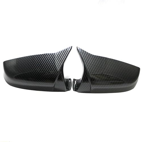 Rückspiegelabdeckung Für 5 6 7 Serie E60 E61 E63 E64 LCI F01 F02-F04 F06 F07 F10 F11 F12 F13 Carbon Schwarz Seite Flügel Rückspiegel Abdeckung Kappe Auto Spiegelkappen(Carbon One Pair)