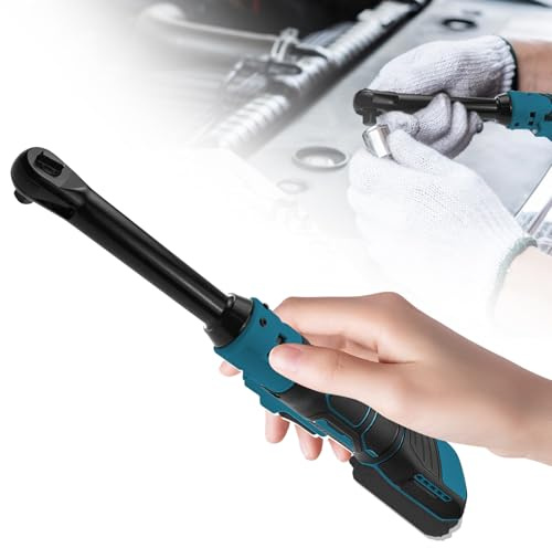 CDIYTOOL Clé à cliquet sans fil rallongée 3/8 pour batteries série Makita 18V, 320 tr/min, 80 N.m, cliquet électrique sans fil 16 cm, lumière LED intégrée (outil uniquement)
