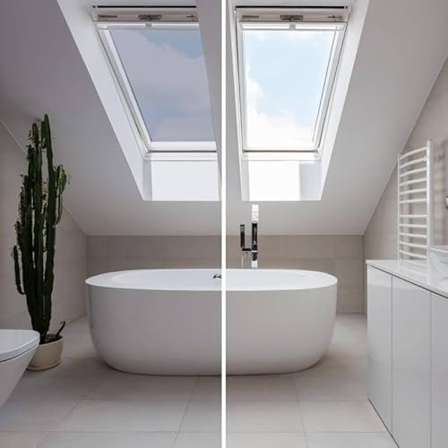 DIMEXACT Película anticalor para Ventanas Velux - Aluminio Transparente en Rollo de 75 cm x 1 Metro(s)