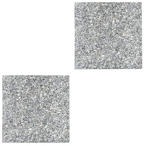 Sicignano | Base Ombrellone Mattonella 50x50x4h cm Granito Lavato 22Kg - Piastra Zavorra Stabilizzante Marmetta Supporto Esterno - Giardino Terrazzo Bar Ristorante Spiaggia (Granito, 2, Mattonelle)