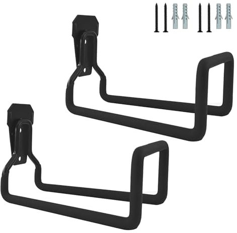 2 praktische Wandschlauchhalter mit Beschichtung für effiziente Gartenschlauchaufbewahrung und platzsparende Aufbewahrung