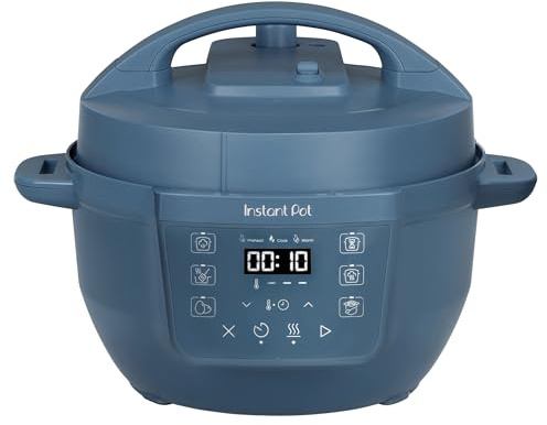 Instant Pot Multicuiseur, 3,8 L, cuiseur intelligent 7 en 1 - Autocuiseur, mijoteuse, cuiseur à riz, sauteuse, yaourtière, cuiseur vapeur et réchauffeur d'aliments - Bleu Rêverie