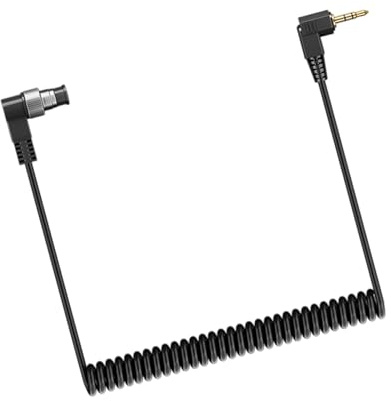 Arecobticy Versatilitys - Cable de sincronización de PC intermitente con placa dorada de 2,5 mm, carga de resorte para disparar intermitentes y controles remotos, bobina de resorte, cable de