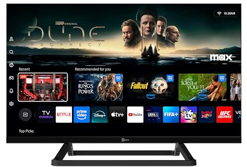 TELE System Smart TV 24 Pollici TS24FL SMV15 Vidaa - DVB-T2/S2 HEVC, Certificato tivùsat HD, Frameless, HbbTV, TV Pause - 2 Telecomandi (Easy incluso), CAM CI+ Compatibile, Hotel Mode