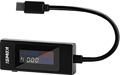 Tester tensione e corrente Misuratore Capacità USB Amperometro lavoro Voltmetro Caricabatterie portatile Rilevatori Funzionamento semplice Tester