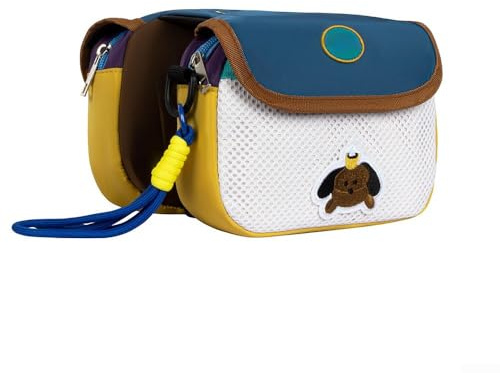 Besttoolifes Borsa sottile per bicicletta, tasche frontali, cinghie a sgancio rapido, custodia impermeabile per telefono e attrezzi, rosa (blu)