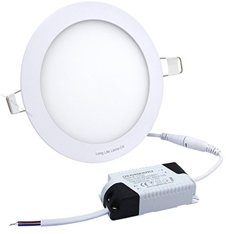 12W LED Round Recessed Ceiling Panel Down Light Ultra Slim Lamp Warm White 3000k