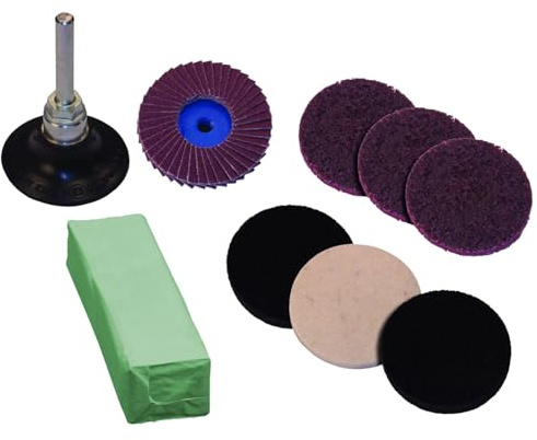 Pferd 42791 10 5,1 cm Combidisc Typ CDR Spiegel Finish Quick Change Discs/Pad Set