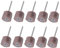 10Pcs Sanding Sandpaper Flap Wheel Disc Brush Bit Grinding Polishing Tool Sander Drill Sanding Flap Wheel Coarse for Dremel Rotary Set Grit #120 with 3mm Mandrel Shank