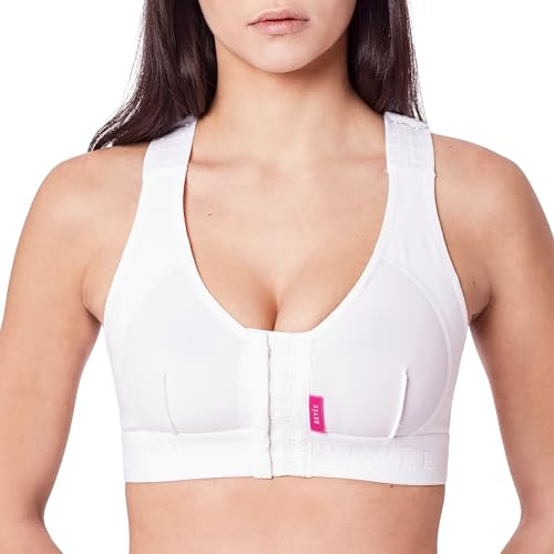REVÉE Reggiseno Post-Operatorio - Reggiseno Donna a Fascia per Mastoplastica Additiva, Riduttiva, Sostituzione Protesi, Oncoplastica, Quadrantectomia - Bra Laetitia