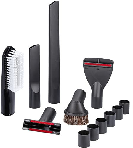 McFilter Juego de boquillas de 12 piezas para aspiradora Miele Blizzard CX1 PowerLine, conexión de 32/35 mm con adaptador + boquilla y cepillo