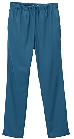 Women’s Open Back Adaptive Wheelchair Gabardine Pants for Seniors - Caribbean Blue SMA