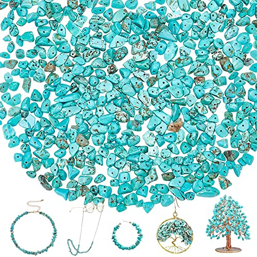 300 Stück Edelsteinperlen Mit Bohrung Edelsteine Mit Loch Unregelmäßige Edelstein Perlen Zum Auffädeln Edelsteinperlen Mit Loch Für Die Schmuckherstellung,Ohrringe,Ring,Diy-zubehör (Grüner Aventurin)