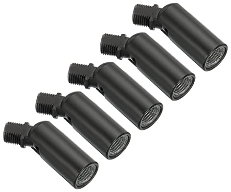 PATIKIL Sloped Ceiling Light Adapter, 5 Pack 180 Degree M10 Thread Chandeliers Ceiling Pendant Lighting Adapter for Angle or Irregular Ceiling, Black