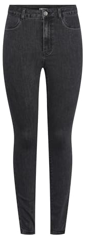 PIECES dam jeggings, Mörkgrå denim, (XS) W x 32L