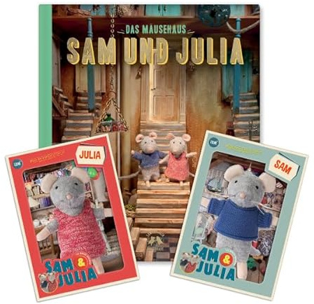 The Mouse Mansion Sam & Julia - Paket: Entdecke das Mäusehaus – enthält: 1 Buch und 2 Kuscheltiere Sam und Julia 12cm – für Kinder jeden Alters