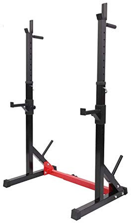 ABBNIA Squat Rack Ständer Langhantel Freie Bank Home Gym Squat Rack mit Klimmzugstange,Verstellbarer Heavy Duty Squat Rack Ständer,Multifunktionales Squat Rack,Squat L