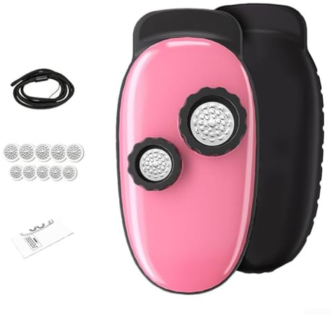 Anfängerfreundliche Mundharmonika Kazoo Flöte für Musikliebhaber, leichtes und kompaktes Design (Doppelrohr mit zwei Löchern, Rosa)