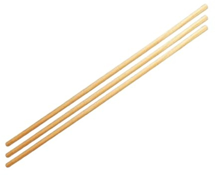 DIOXSTAR Wooden Mop Stick, Comfortable Grip, Safe & Durable, Non-Slip, Portable & Lightweight, Ergonomic Design, Multipurpose Use, 120CM (3 PCS)