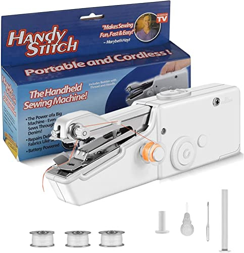 Handheld Sewing Machine, Mini Sewing Machine Suitable for Beginners and Professionals to Use at Home, Dormitory or while raveling