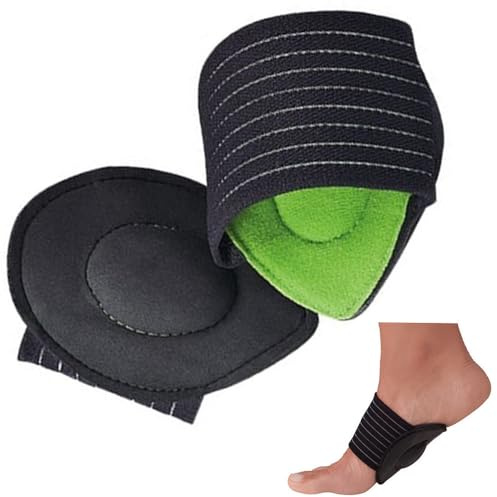 Pack 2 PZ Supporto Suoletta Ortopedico Piedi, Coppia Solette Supporti Fascite Plantare, Regolabile Piede Caviglia, Fascia Elastica, Sport Corsa Calcio Atletica, Tallone Dolori Ginocchio Schiena