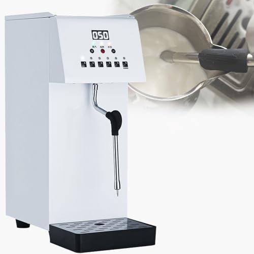 GAYAYAS Mousseur à Lait Intelligent à Chauffage à Vapeur avec entrée d'eau, Machine à mousser l'eau bouillante à la Vapeur entièrement Automatique, pour Le thé et Le café