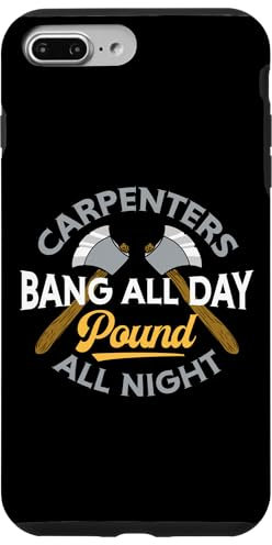 Schreiner-Bang All Day Pound All Night Lustiger Humor Holz Hülle für iPhone 7 Plus/8 Plus