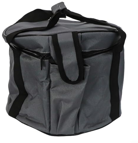 ZYWUOY Amplia bolsa impermeable para cocinar al aire libre y cubiertos, mango ergonómico para un fácil manejo, como lo muestra la imagen, gris