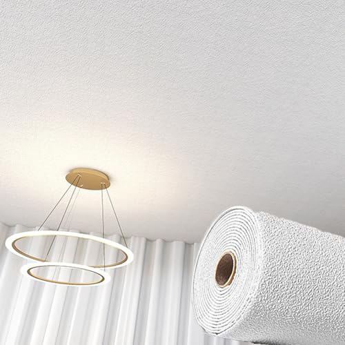 Unikicool Piastrelle del soffitto,Piastrelle per soffitto in PVC Decorativo,Pannelli per Controsoffitti in Schiuma di PVC,Spessore 2 mm,Stacca e Attacca,per Camera da Letto,Soggiorno soffitto