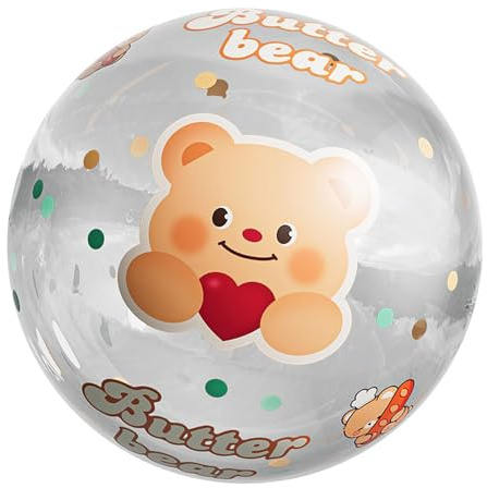 Pallone da spiaggia gonfiabile: giocattolo gigante, calcio in PVC | Crystal Transparent 60 cm gioco all'aperto, design ad alta elasticità impermeabile per giochi per bambini, divertimento in piscina