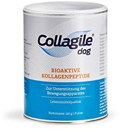 Collagile Dog 3x225g – Test: SEHR GUT - Bioaktive Collagen Peptide für Hunde und Katzen – Nutrifunktionelles Gelenkpulver – unterstützt den gesamten Bewegungsapparat