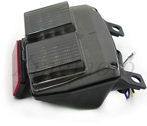 Motorrad-Rücklicht, getöntes LED-Bremslicht mit integrierten Blinkern, 1994–2003, Kompatibel mit Ducati 748 916 996/2002–2004, Kompatibel mit Ducati 998