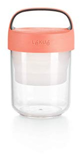 Lékué Jar to Go 400 ml Coral