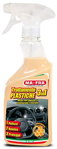 Ma-Fra 3 in 1 Trattamento per la cura della plastica - Detergente per interni auto, 500 ml