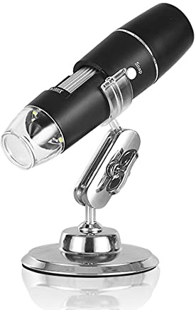 1000X WiFi Digital Microscope for iPhone/Android Cellphones Tablet, Cainda Wireless Handheld Microscope with Metal Bracket, Mini Design Pocket Size