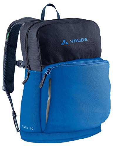 VAUDE Kinderrucksack Minnie für Jungen & Mädchen, komfortabler Wanderrucksack Kinder 10 L in Blau, Wetterfester Schulrucksack mit viel Stauraum & reflektierende Elemente