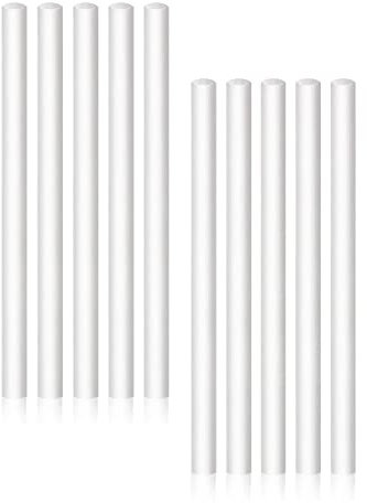 Rnitle Bastoncini Filtro per Umidificatore USB [10 Pezzi] - Stoppini Cotone di Ricambio per Filtri Dell'aria, 8 x 100mm