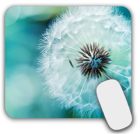 AOKSUNOVA Mauspad Klein Mousepad mit Motiv Pusteblume 24 x 20 cm | Platzsparendes Design, Angenehme Oberfläche, Komfortable Nutzung und Geeignet für Büro, Reisen Sowie Kleine Schreibtische