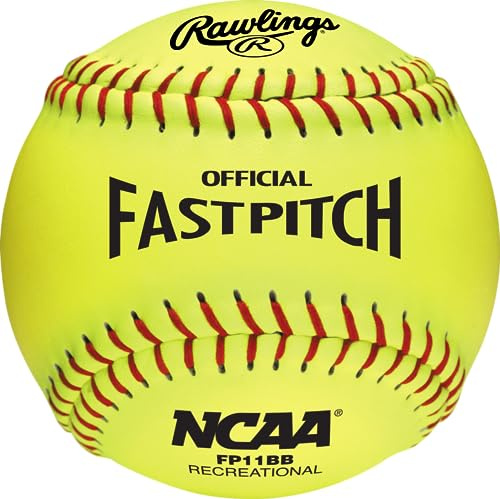 Rawlings | Palline da softball Fastpitch ricreative NCAA | Opzioni da 28 cm e 30,5 cm | Opzioni da 6 e 12 conteggi