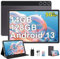 ZIOVO Tablet 10 Zoll mit 22GB RAM+128GB ROM (1TB TF), Android 14 mit 5G WLAN | Widevine L1 | Octa-Core 2.0 GHz | GMS | 8000mAh | FHD 1280 * 800 | 5+8MP | BT 5.0 | AGPS | Tablet mit Case - Grau