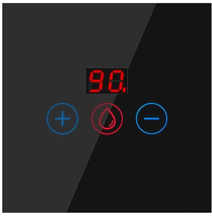 FUBESK Smart Immersion Heater Timer Switch, 20A WIFI Smart Water Heater Timer Switch Smart Life, Light Timer Switch, Power Monitor -Easy to install-Black