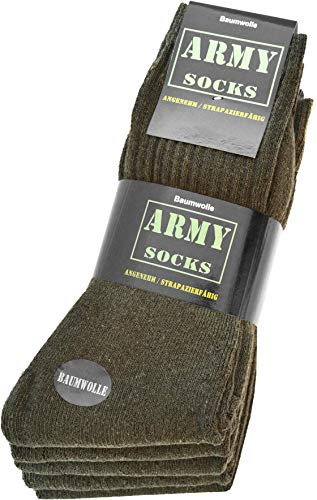 normani 10 Paar Bundeswehr Sport- und Arbeitssocken Herrensocken aus Baumwolle - strapazierfähig und bequem Gr. 39-50 Größe 39/42