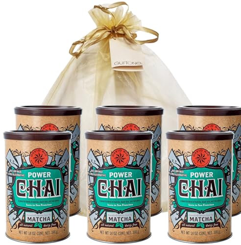 GUSTONE. David Rio Geschenkset Power Chai Matcha 6 x 398g Dosen Chai Latte