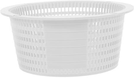 Happyyami Cesta Skimmer para Piscina Elevada Filtración para Piscinas Paredes De Acero Diseño Robusto De Caucho Fácil Limpieza Repuesto para Filtro De Basura Exterior