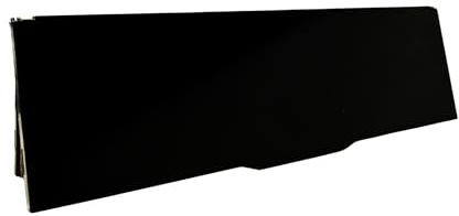 Horizontal Letterbox Draught Excluder | Front Door Mail Box Strong Magnetically Sealing Letterbox Draft Excluder | Made in the UK | Metal Construction Magflap® MK3 | (Satin Black) | Magman®
