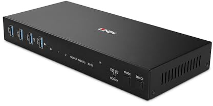 LINDY 39314 2 Port Dual Head HDMI® 4K60, USB 3.0 KVM Switch