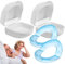 Anti Snoring Mouthpiece Soft & Comfortable,Snore Mouth Guard,Anti Snoring,Snore Stopper No Boiling,for Men & Women,Blue + Transparent