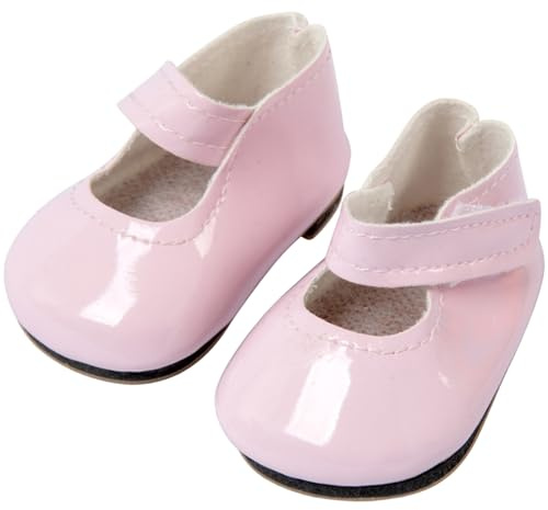 Zapatos de muñecas de bebé 1 par Decorativo Lindo PU Reprazamiento de Zapatos de muñecas de 18 Pulgadas para Mini Accesorios de casa, decoración del hogar, Juguetes