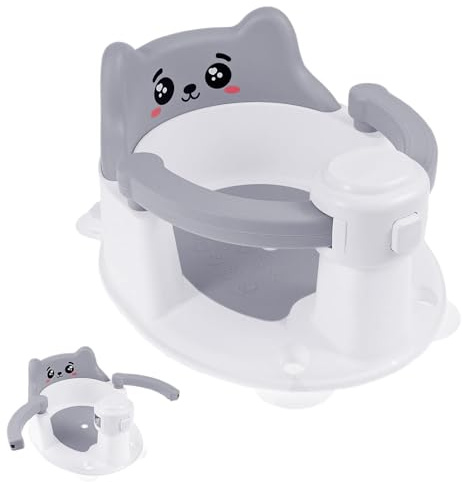 Chaise bain enfant Ventouses Essentielles 6-24 Mois Bébé | Siège Enfant Antidérapant Baignade douche maison parents aidants familles soucieuses